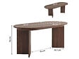 HABITAT ET JARDIN - Table repas extensible en bois 160/200 cm "Sorell" - 8 places - Marron - vignette