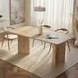 HABITAT ET JARDIN - Table à manger en bois "Linza" 180 x 90 x 75 cm - Chêne à miel - vignette