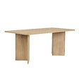 HABITAT ET JARDIN - Table à manger en bois "Linza" 180 x 90 x 75 cm - Chêne à miel - vignette