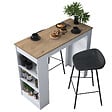 HABITAT ET JARDIN - Table de repas en bois "Juan" - 120 x 50 x 100 cm - Marron - vignette