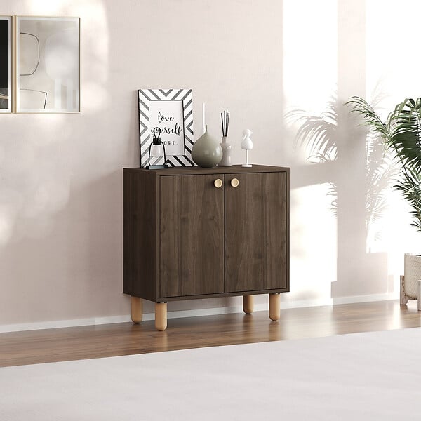 HABITAT ET JARDIN - Buffet en bois "Lina" - 72 x 36 x 73 cm - Marron - large