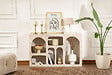 HABITAT ET JARDIN - Buffet en bois "Liva" - 120 x 37 x 74 cm - Travertin - vignette