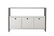 HABITAT ET JARDIN - Buffet en bois "Solace" - 120 x 30 x 77 cm - Blanc - vignette