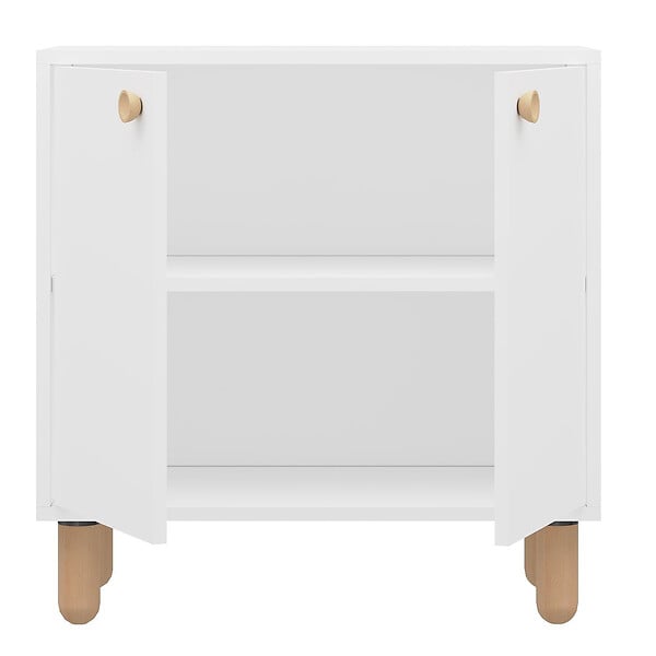 HABITAT ET JARDIN - Buffet en bois "Lina" - 72 x 36 x 73 cm - Blanc - large