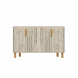 HABITAT ET JARDIN - Buffet en bois "Rodney" - 120 x 30 x 74 cm - Travertin - vignette