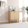 HABITAT ET JARDIN - Buffet en bois "Lina" - 72 x 36 x 73 cm - Beige - vignette