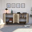 HABITAT ET JARDIN - Buffet en bois "Istemi" - 180 x 40 x 81 cm - Travertin - vignette