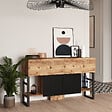 HABITAT ET JARDIN - Buffet en bois "Mel" - 140 x 43 x 84 cm - Beige - vignette