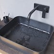 SWISS AQUA TECHNOLOGIES - Bonde à écoulement libre Infinitio 5/4" sans trop-plein pour lavabos et vasques, noir mat (PZATKABKM) - vignette