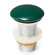 SWISS AQUA TECHNOLOGIES - Bonde à écoulement libre Infinitio 5/4" sans trop-plein pour lavabos et vasques, vert profond mat (PZATKADGEM) - vignette