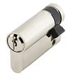 HERACLES - Demi-cylindre européen 5 goupilles 5G 10x90mm pour fermeture anti-panique laiton nickelé 3 clés - HERACLES - C100121 - vignette