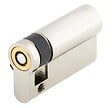HERACLES - Demi-cylindre européen 5 goupilles 5G 10x45mm pour fermeture anti-panique laiton nickelé 3 clés - HERACLES - C100112 - vignette