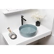 SWISS AQUA TECHNOLOGIES - Bonde à écoulement libre Infinitio 5/4" sans trop-plein pour lavabos et vasques, vert mat (PZATKALGEM) - vignette