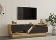 HABITAT ET JARDIN - Meuble TV en bois "Yaprak" - 160 x 40 x 45 cm - Saphir, Anthracite - vignette