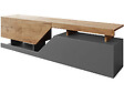 HABITAT ET JARDIN - Meuble TV "Ceelias" -160 x 46 x 35 cm - Gris/Marron - vignette