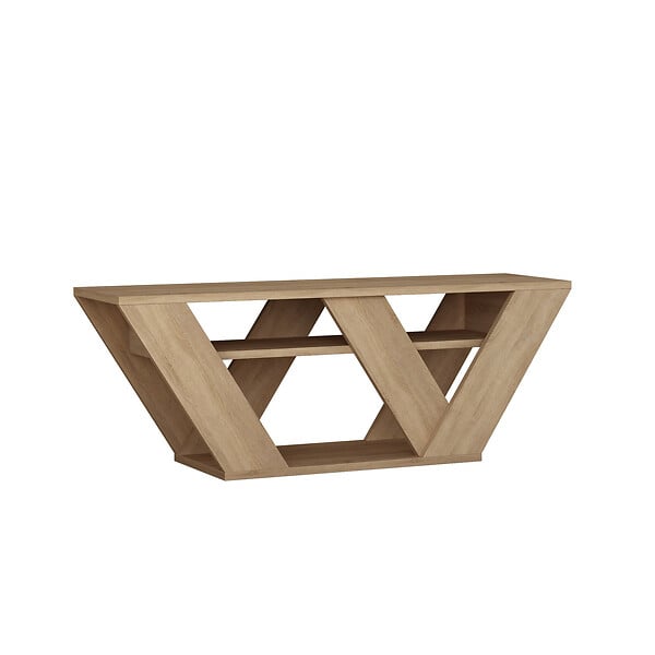 HABITAT ET JARDIN - Meuble TV en bois "Pipralla" - 110 x 30 x 40 cm - Chêne - large