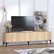 HABITAT ET JARDIN - Meuble TV en bois "Nora" - 180 x 35 x 50 cm - Chêne Saphir - vignette