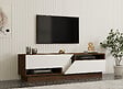 HABITAT ET JARDIN - Meuble TV en bois "Koza" - 160 x 40 x 45 cm - NoyerBlanc - vignette