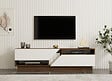 HABITAT ET JARDIN - Meuble TV en bois "Koza" - 160 x 40 x 45 cm - NoyerBlanc - vignette