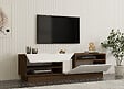 HABITAT ET JARDIN - Meuble TV en bois "Koza" - 160 x 40 x 45 cm - NoyerBlanc - vignette