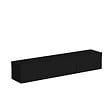 HABITAT ET JARDIN - Meuble TV en bois "Denby" - 160 x 31 x 29 cm - Noir - vignette