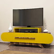 HABITAT ET JARDIN - Meuble TV en bois "Rose" - 145 x 36 x 49 cm - NoyerJaune - vignette