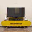 HABITAT ET JARDIN - Meuble TV en bois "Rose" - 145 x 36 x 49 cm - NoyerJaune - vignette