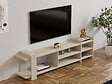 HABITAT ET JARDIN - Meuble TV en bois "Zeyna" - 156 x 29 x 40 cm - Travertin - vignette