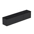 HABITAT ET JARDIN - Meuble TV en bois "Neon" - 160 x 32 x 35 cm - Anthracite - vignette