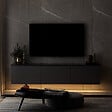 HABITAT ET JARDIN - Meuble TV en bois "Neon" - 160 x 32 x 35 cm - Anthracite - vignette