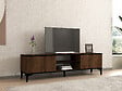 HABITAT ET JARDIN - Meuble TV en bois "Erem" - 180 x 40 x 45 cm - NoyerNoir - vignette