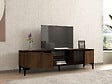 HABITAT ET JARDIN - Meuble TV en bois "Erem" - 180 x 40 x 45 cm - NoyerNoir - vignette