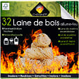 CHEMINETT - Allume-feu laine de bois - 32 pièces - vignette