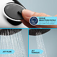 GROHE - Vitalio Comfort 250 Colonne de douche avec mitigeur thermostatique + Douche de tête + Douchette 2 jets, chrome (26696002X) - vignette