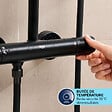 GROHE - Vitalio Start System 250 colonne de douche thermostatique bain/douche + douche de tête + douchette à main, noir mat (G269882431) - vignette