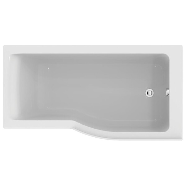 IDEAL STANDARD - Ideal Standard baignoire pour bain douche 150x80 asymétrique Connect Air droite blanc - large