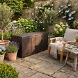 KETER - Keter Sherwood coffre de jardin 270 L en résine aspect bois marron 117 x 45 x 57,5 cm (230403) - vignette