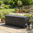 KETER - Keter Comfy coffre de jardin 270 L en résine graphite 116,7 x 44,7 x 56 cm (255167) - vignette