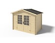 ALTANKA - Abri de jardin en bois - 6m2 - 3x2m - Ep. 28mm - Couleur: naturel - DOM420 - vignette