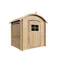TIMBELA - Timbela M505 Maison en bois pour enfants AVEC PLANCHER - 112x146xH145cm / 1.1m2 - vignette