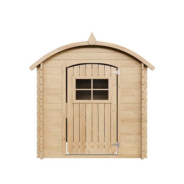 TIMBELA - Timbela M505 Maison en bois pour enfants AVEC PLANCHER - 112x146xH145cm / 1.1m2 - large