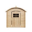 TIMBELA - Timbela M505 Maison en bois pour enfants AVEC PLANCHER - 112x146xH145cm / 1.1m2 - vignette