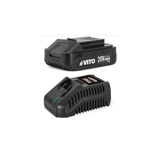 VITO - Mini tronçonneuse sans fil 20V + Batterie lithium 2Ah + Chargeur Mini scie électrique sans fil VITO - large