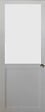 GD MENUISERIES - Porte Coulissante Athena Blanc H204 x L73 cm, Coquilles - vignette