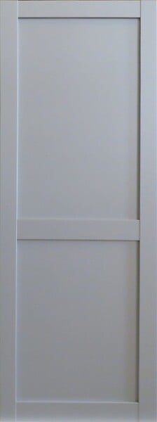 GD MENUISERIES - Porte Coulissante Athena 2 Panneaux Gris Clair H204 x L83 cm - large