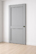 GD MENUISERIES - Porte Coulissante Athena Gris Clair 2 panneaux H204 x L83 cm, Coquilles - vignette