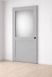 GD MENUISERIES - Porte Coulissante Athena Gris Clair Vitrée H204 x L73 cm, serrure condamnation - vignette