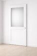 GD MENUISERIES - Porte Coulissante Athena Blanc H204 x L73 cm, Coquilles blanc - vignette
