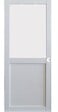 GD MENUISERIES - Porte Coulissante Athena Blanc H204 x L73 cm, Coquilles blanc - vignette