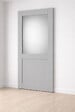 GD MENUISERIES - Porte Coulissante Athena Gris Clair Vitrée H204 x L83 cm - vignette